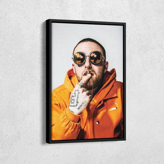 Mac Miller Poster Rapper Canvas Art – A Portrait of Greatness