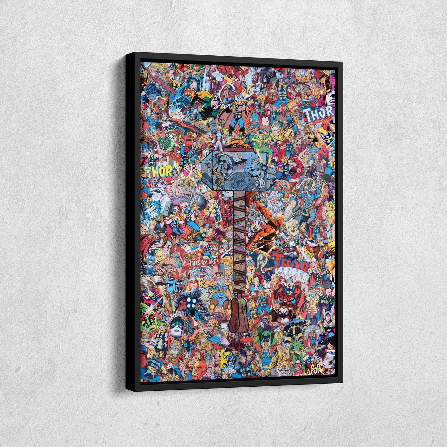 The Mighty Thor Poster Canvas Art - Marvel Comics Wall Decor