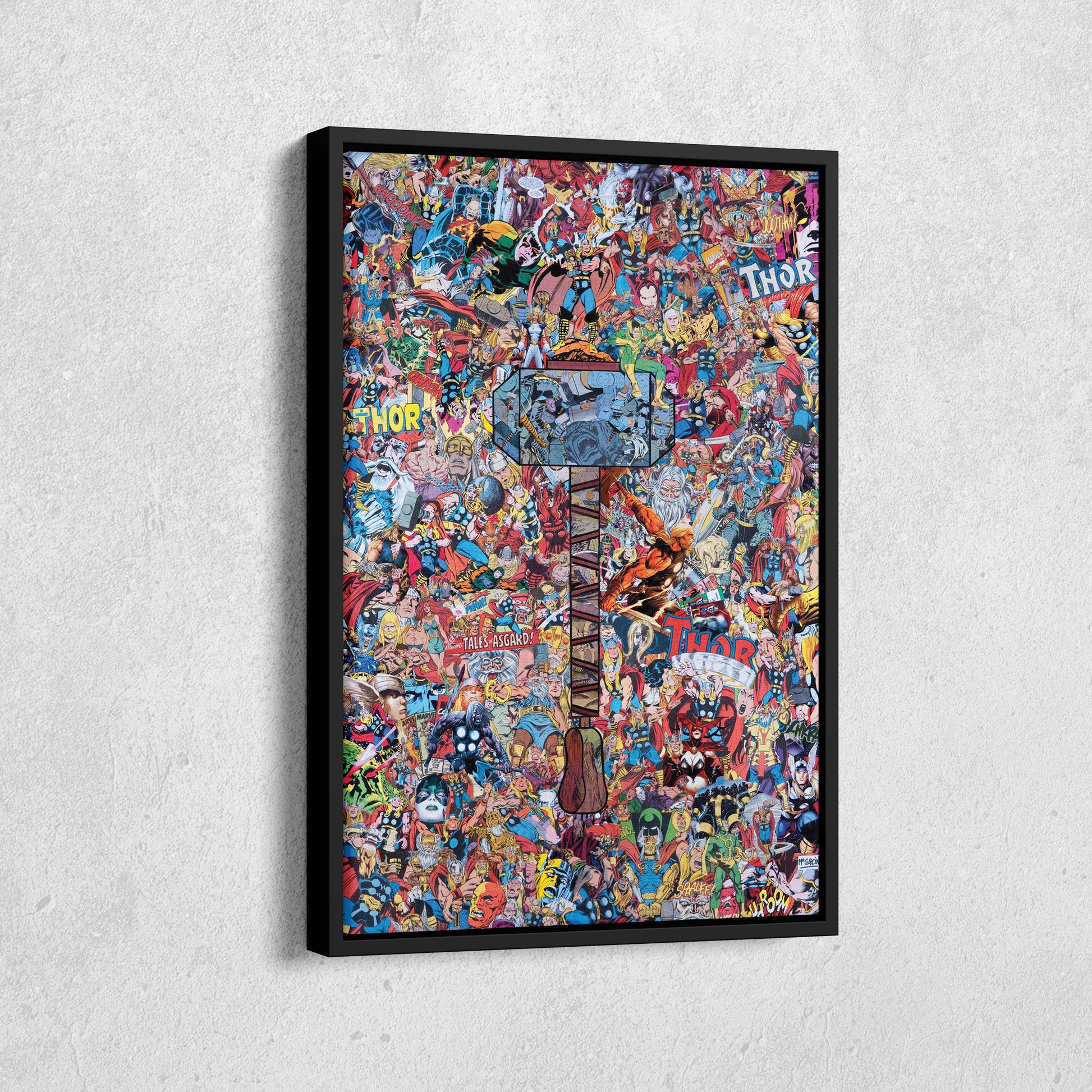 The Mighty Thor Poster Canvas Art - Marvel Comics Wall Decor