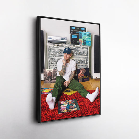 Mac Miller Poster with Albums Canvas Art – A Tribute to His Musical Legacy