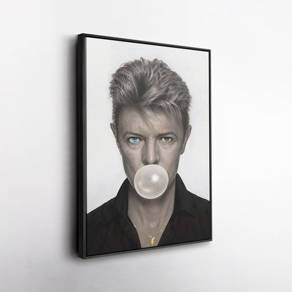 David Bowie Poster Chewing Gum Canvas Wall Art Home Decor Framed Art