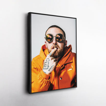 Mac Miller Poster Rapper Canvas Art – A Portrait of Greatness