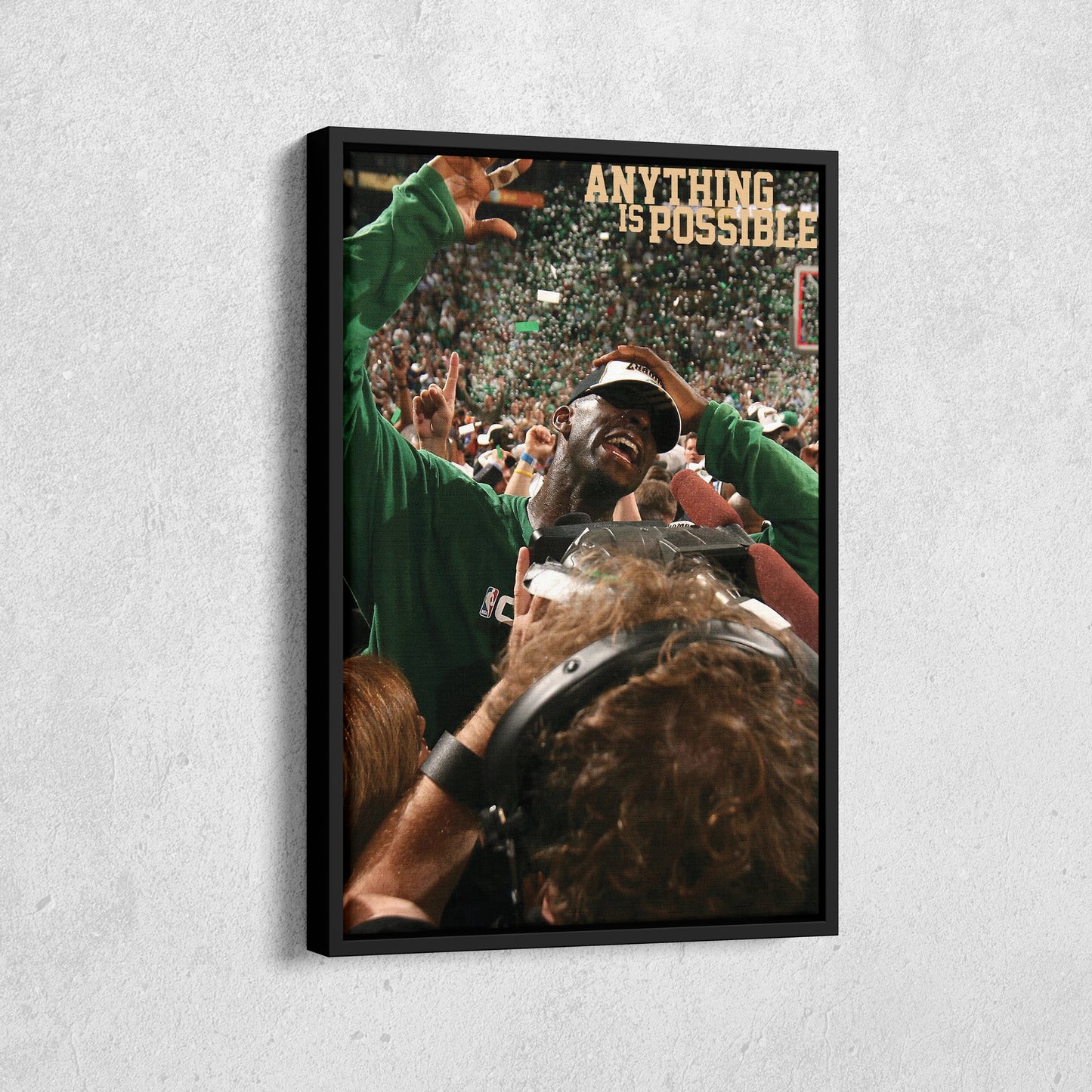 Kevin Garnett ‘Anything is Possible’ Poster Canvas Wall Art Decor - Celtics Icon Art
