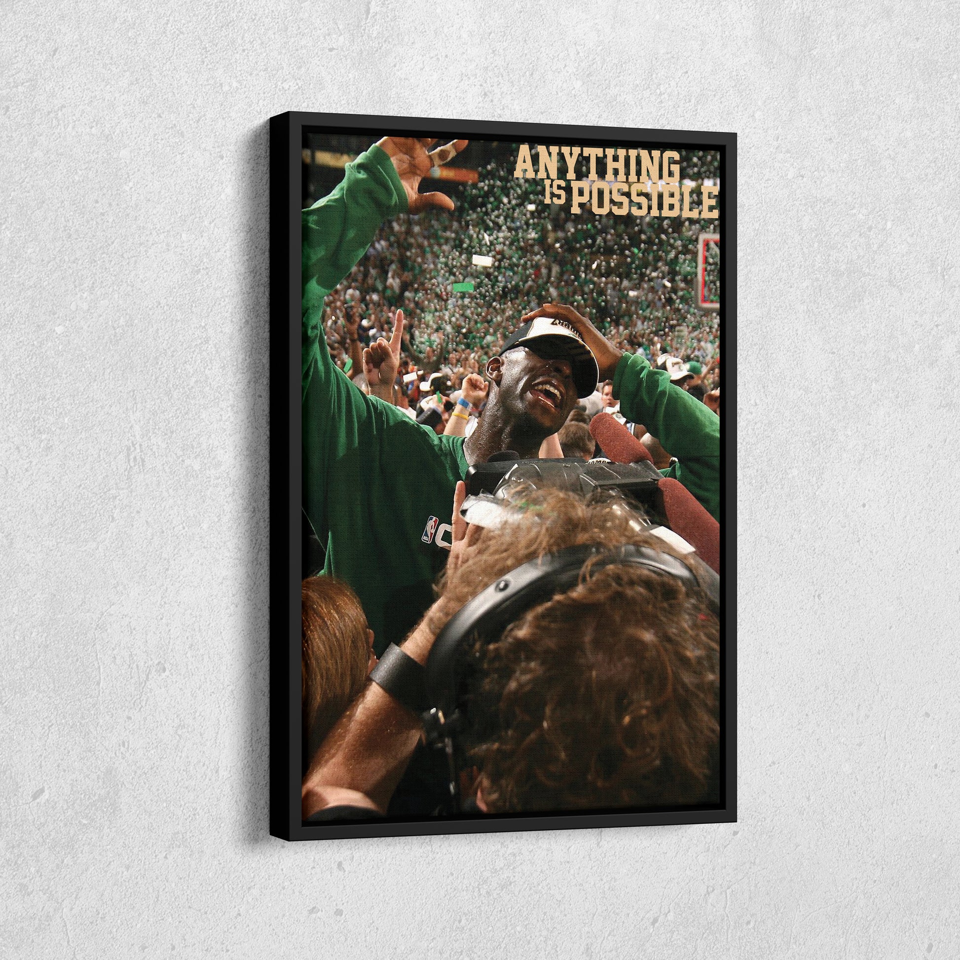 Kevin Garnett ‘Anything is Possible’ Poster Canvas Wall Art Decor - Celtics Icon Art