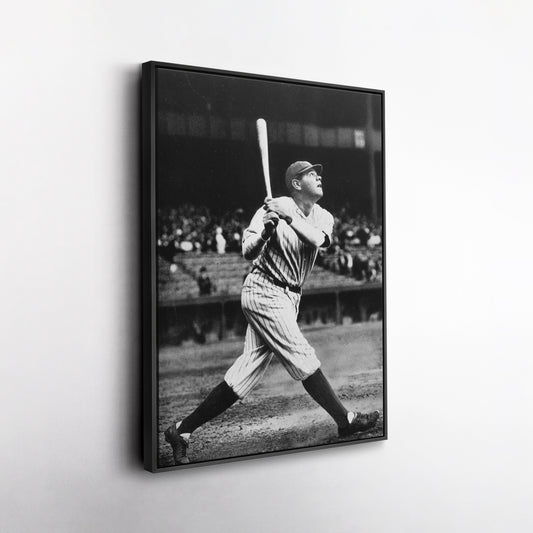 Babe Ruth Classic Baseball Vintage Canvas Wall Art Decor - Timeless Sports Art