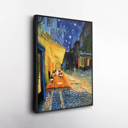 Vincent Van Gogh's Cafe Terrace at Night Canvas Art - Famous Painting Decor