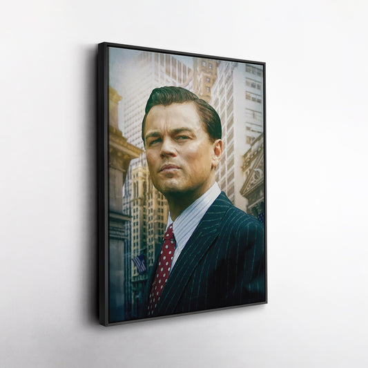 The Wolf of Wall Street Poster – Stock Broker Leo Painting Canvas Wall Art Decor