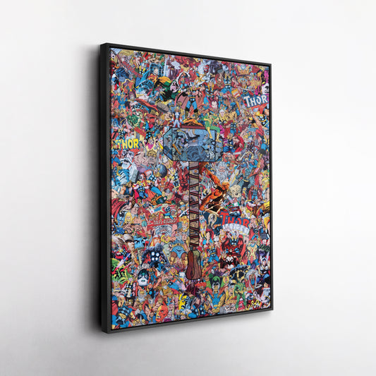 The Mighty Thor Poster Canvas Art - Marvel Comics Wall Decor