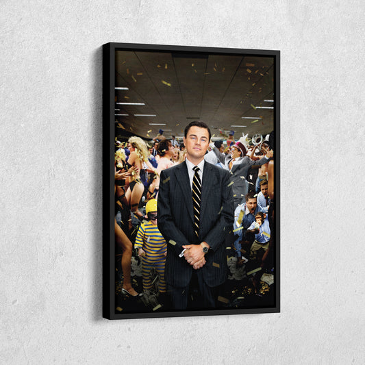 The Wolf of Wall Street - Leonardo DiCaprio After Speech Canvas Wall Art Decor