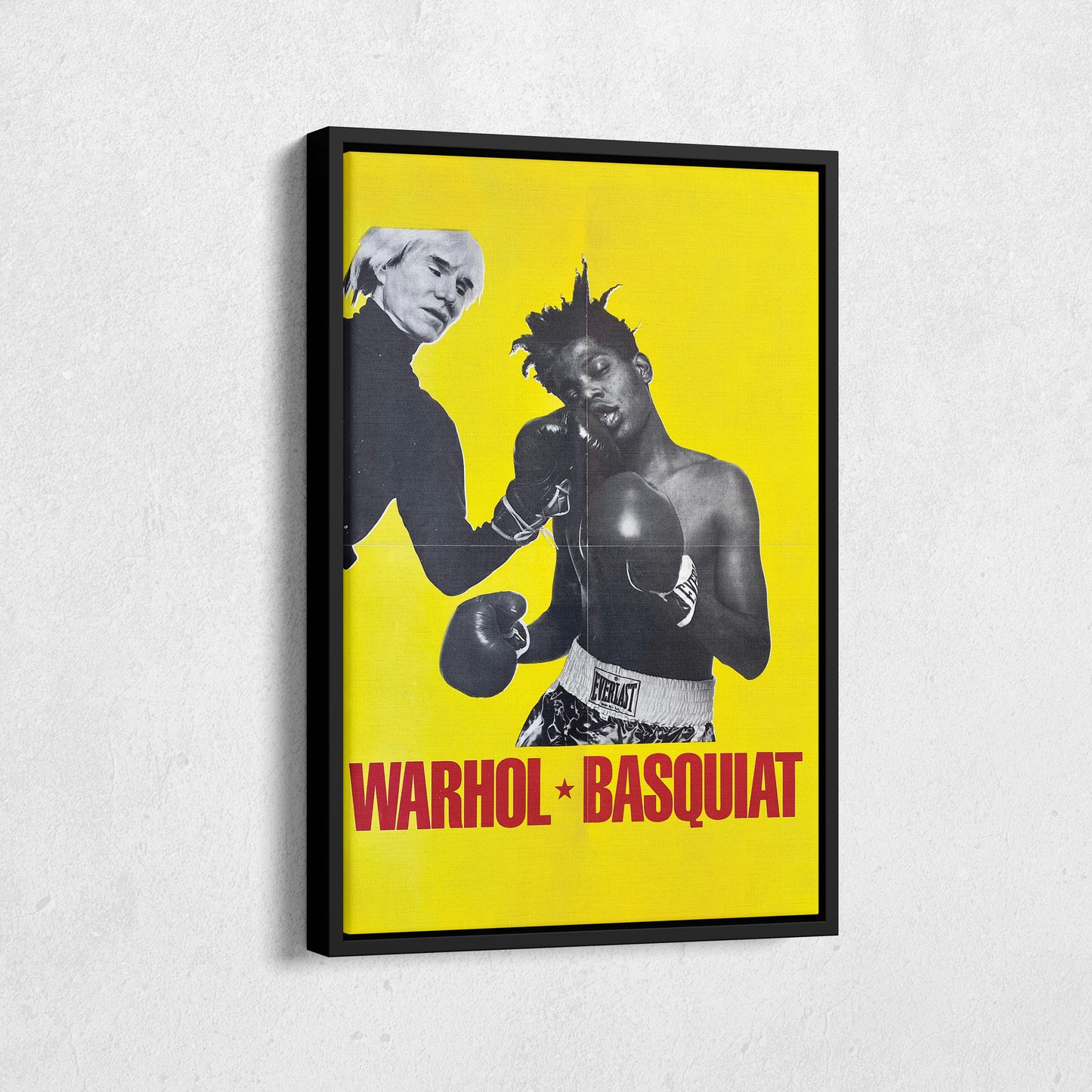 Warhol vs Basquiat Poster – Pop Art Canvas Wall Art Decor