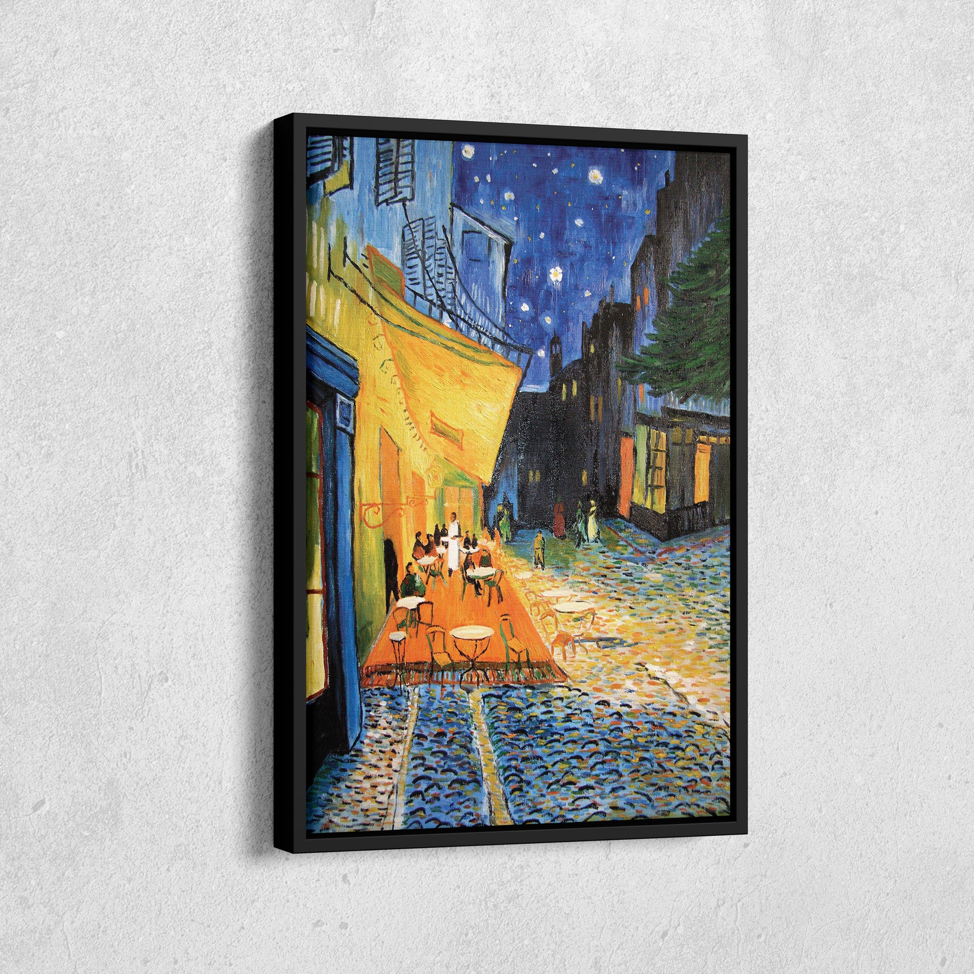 Vincent Van Gogh's Cafe Terrace at Night Canvas Art - Famous Painting Decor