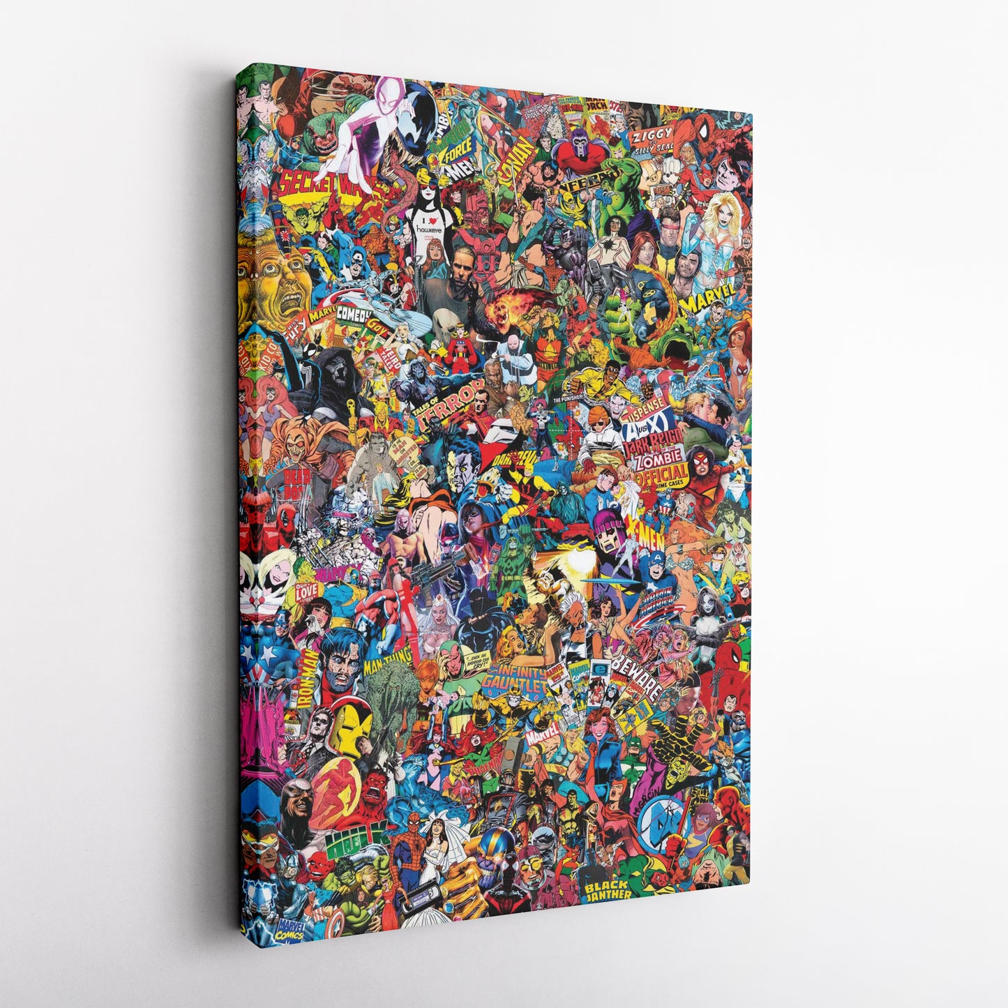 Marvel Comics Characters Canvas Art - Superhero Wall Decor Framed Print