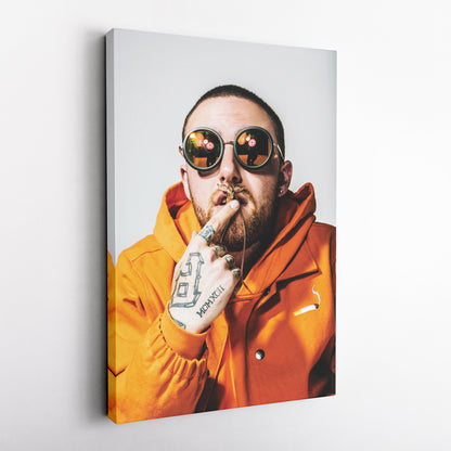Mac Miller Poster Rapper Canvas Art – A Portrait of Greatness