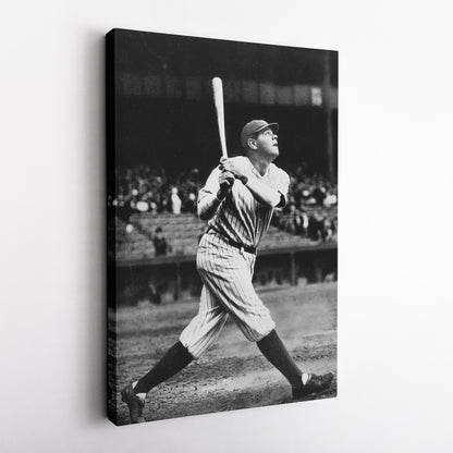 Babe Ruth Classic Baseball Vintage Canvas Wall Art Decor - Timeless Sports Art