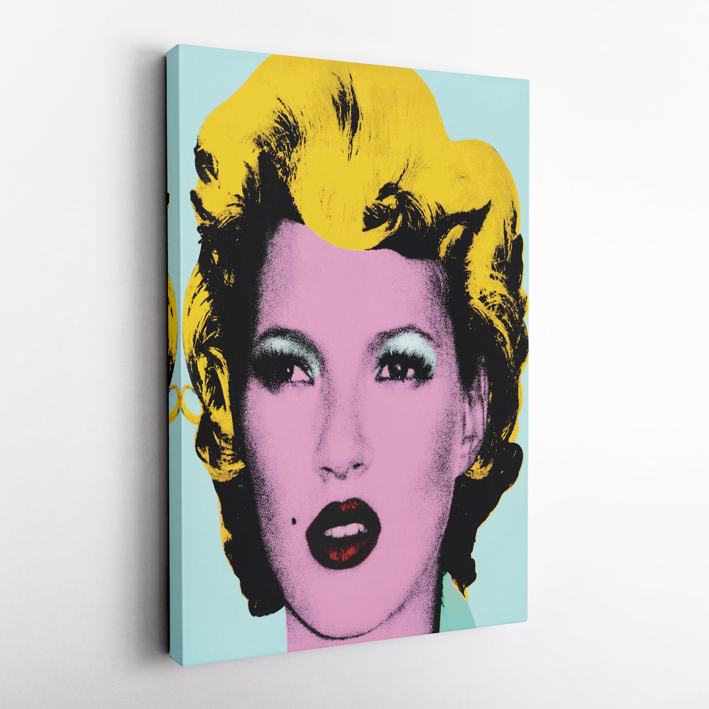 Kate Moss Pop Art Canvas Wall Art – Iconic Supermodel Print