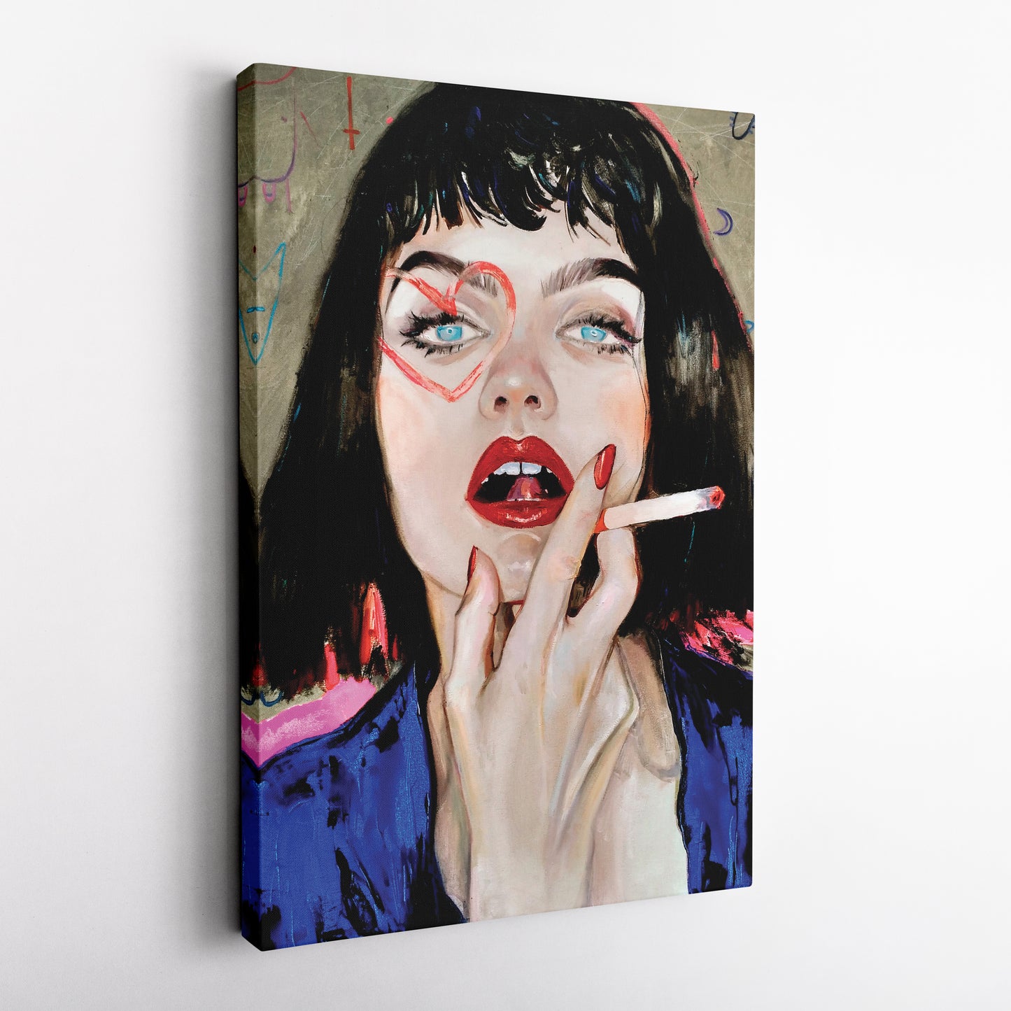 Fantasy Woman - Acrylic & Oil Painting Canvas Wall Art Decor