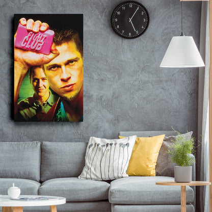 Fight Club Movie Canvas Wall Art – Iconic Movie Poster for Home