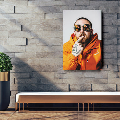 Mac Miller Poster Rapper Canvas Art – A Portrait of Greatness