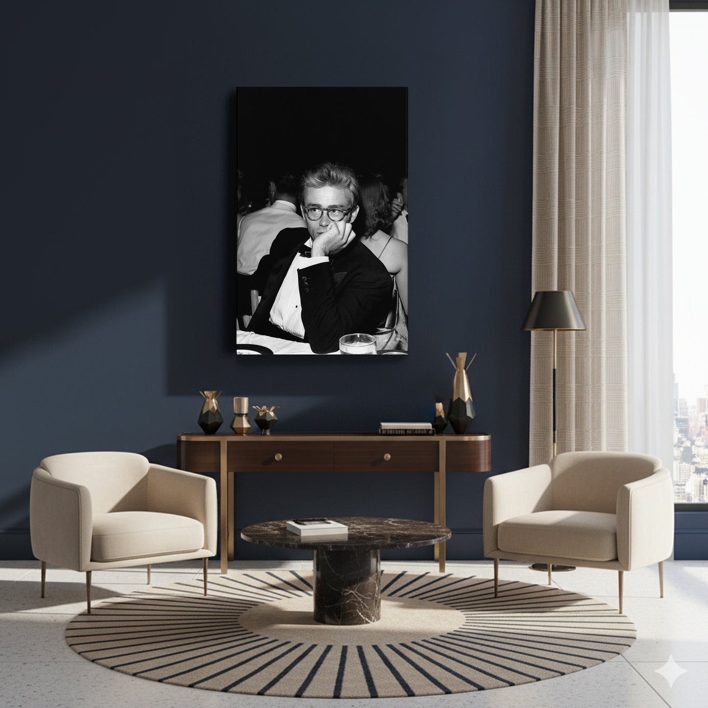 James Dean Canvas Wall Art – Timeless American Actor Portrait