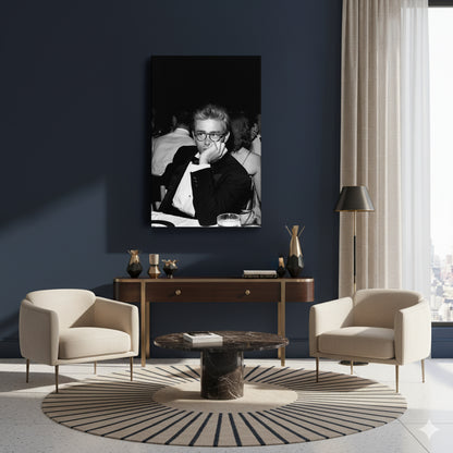 James Dean Canvas Wall Art – Timeless American Actor Portrait