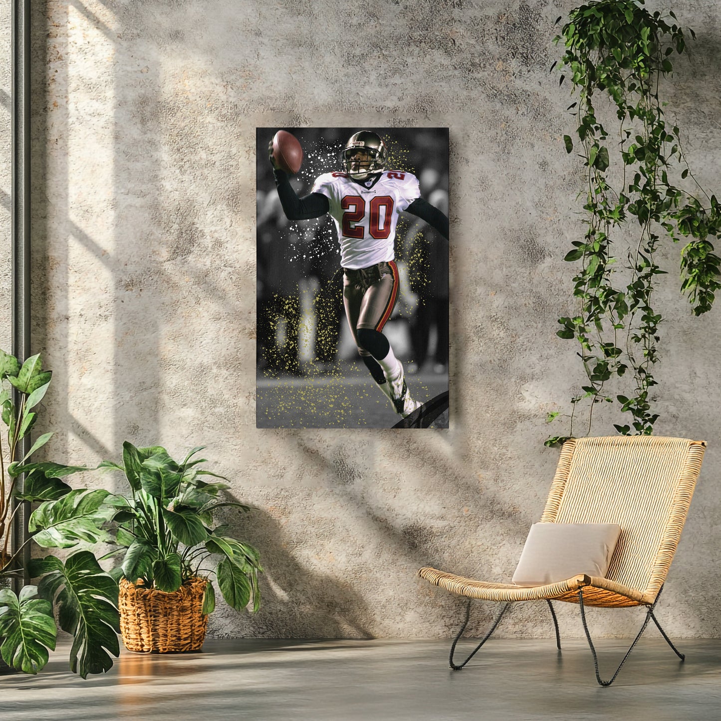 Barber’s Pick-6 Tampa Bay Buccaneers Canvas Wall Art Decor - NFL Game Moment