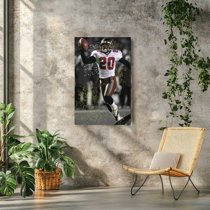 Barber’s Pick-6 Tampa Bay Buccaneers Canvas Wall Art Decor - NFL Game Moment