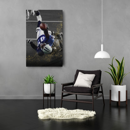 The Tackle Rams vs. Titans Canvas Art - NFL Football Wall Decor Print