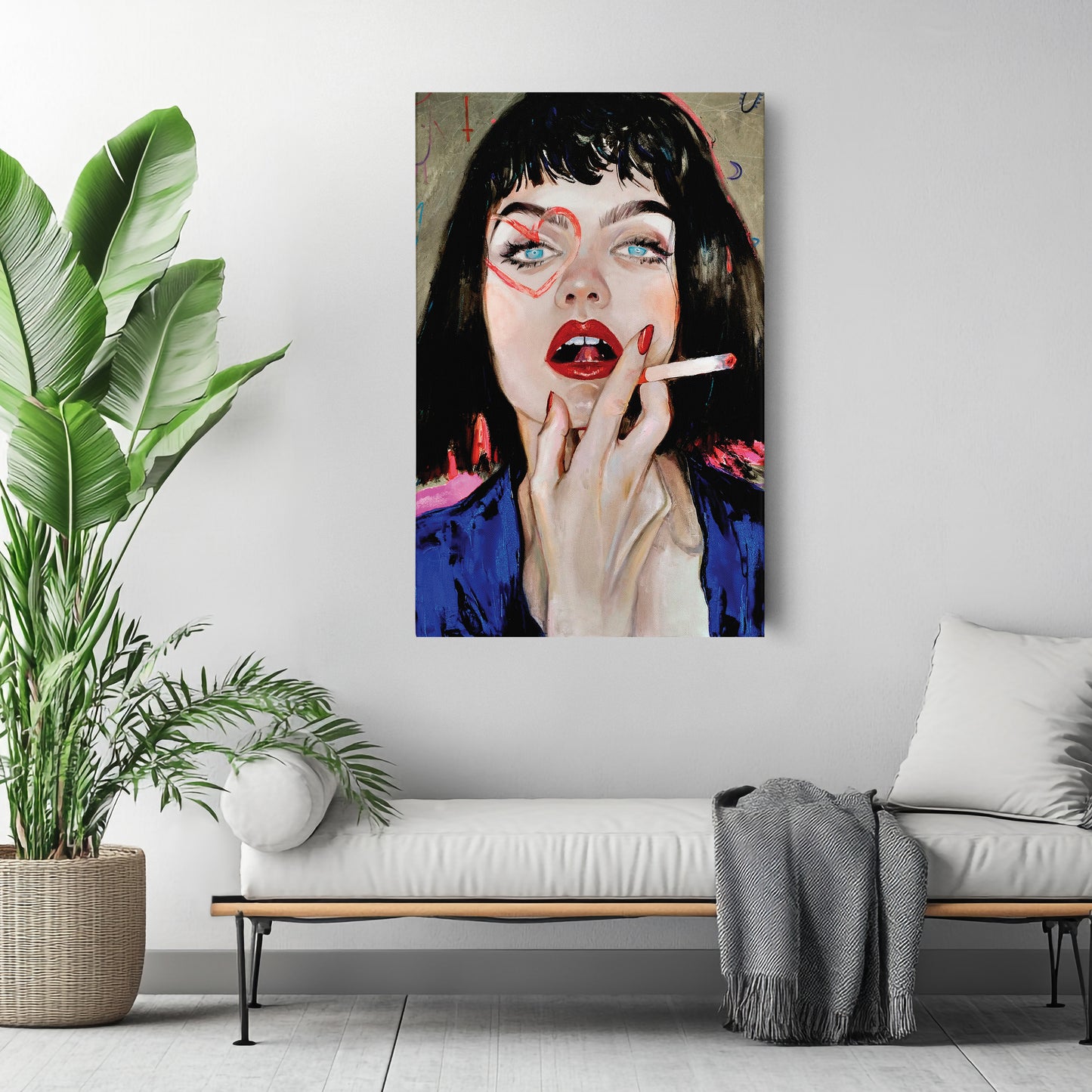 Fantasy Woman - Acrylic & Oil Painting Canvas Wall Art Decor