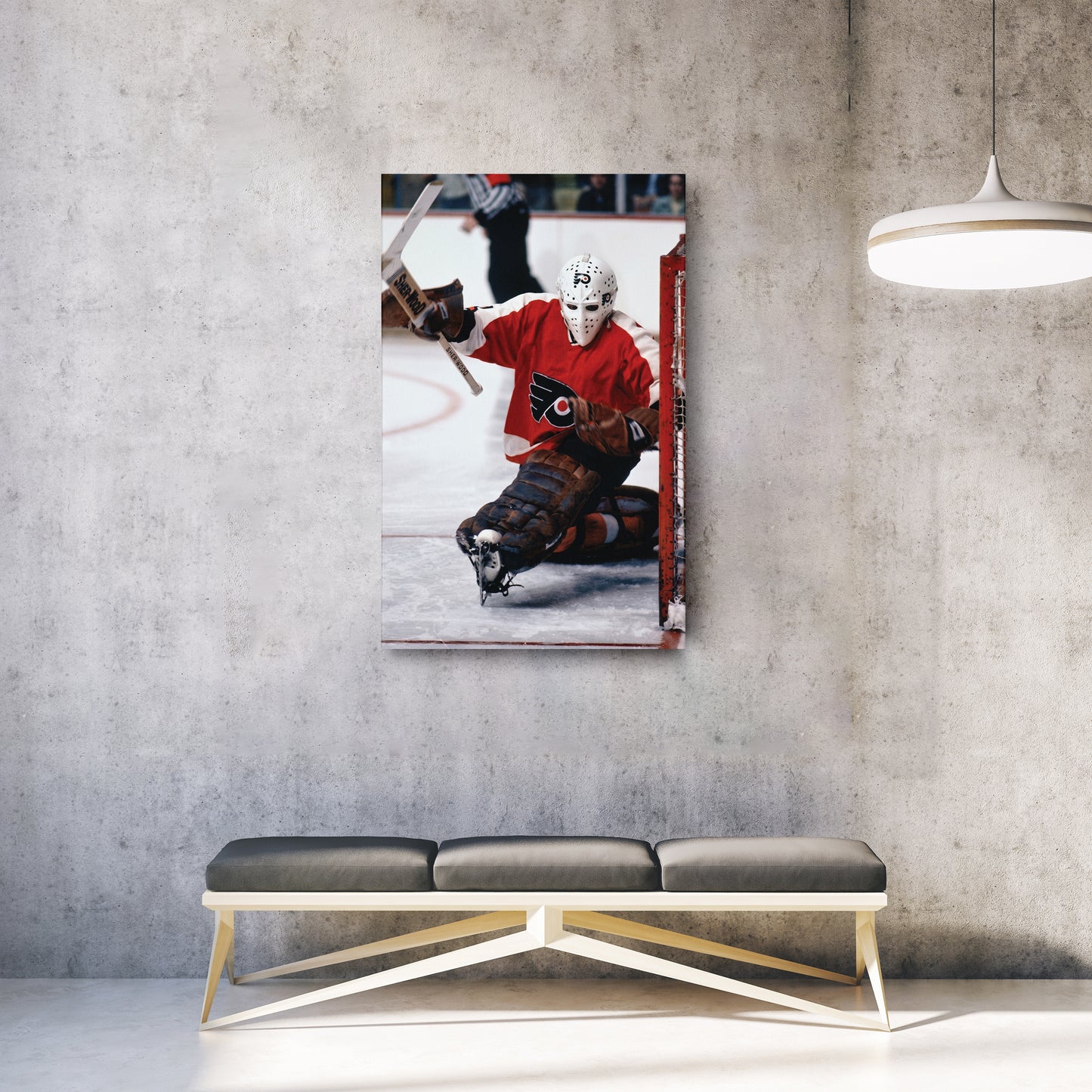 Bernie Parent Philadelphia Flyers Canvas Print – NHL Goalie Wall Art