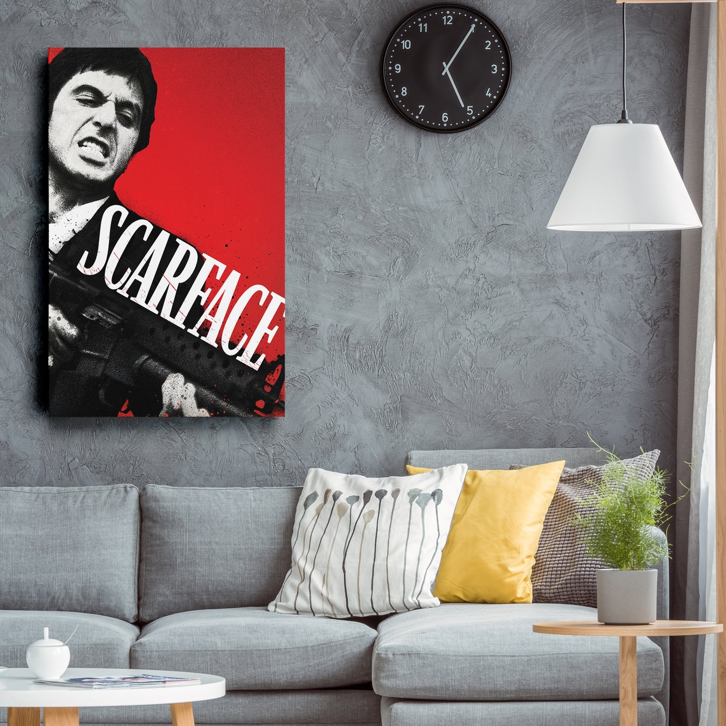 Scarface Movie Canvas Wall Art – Iconic Gangster Film Decor