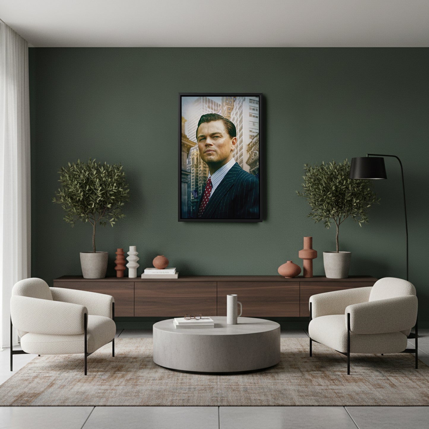 The Wolf of Wall Street Poster – Stock Broker Leo Painting Canvas Wall Art Decor