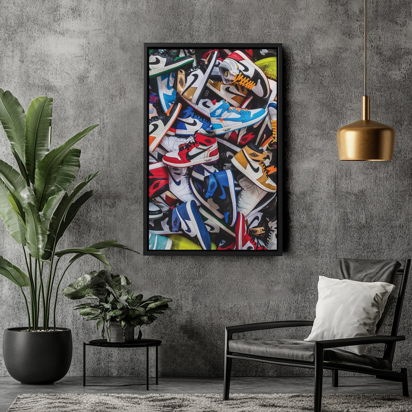 Air Jordan Sneakers Collection Canvas Wall Art Decor - Iconic Sports Sneaker Art