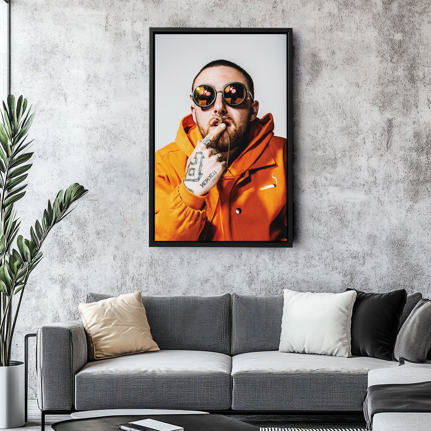 Mac Miller Poster Rapper Canvas Art – A Portrait of Greatness