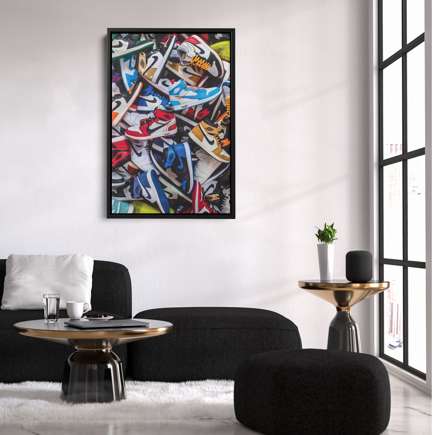 Air Jordan Sneakers Collection Canvas Wall Art Decor - Iconic Sports Sneaker Art