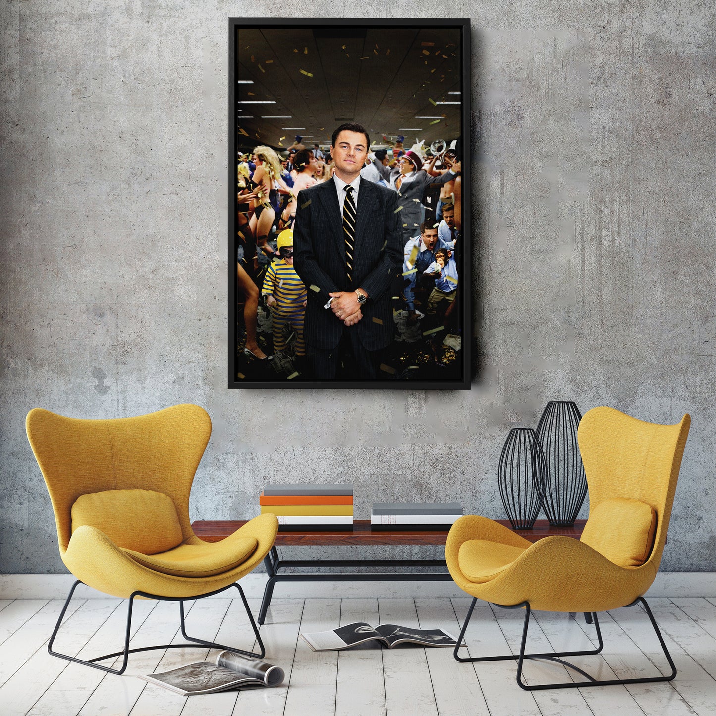 The Wolf of Wall Street - Leonardo DiCaprio After Speech Canvas Wall Art Decor