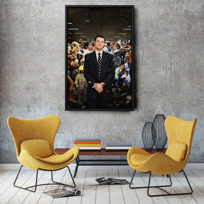 The Wolf of Wall Street - Leonardo DiCaprio After Speech Canvas Wall Art Decor