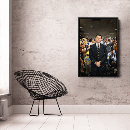 The Wolf of Wall Street - Leonardo DiCaprio After Speech Canvas Wall Art Decor