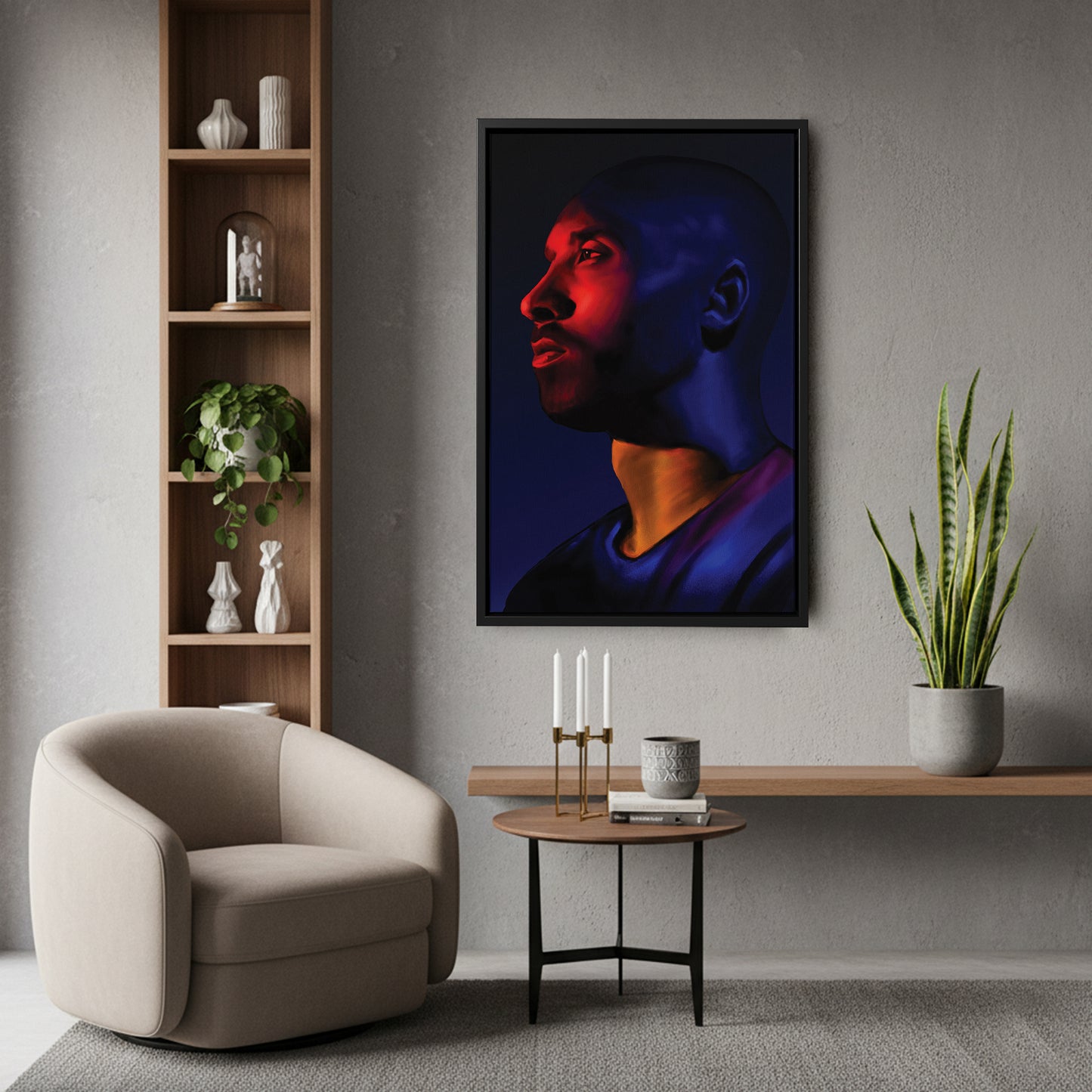Kobe Bryant Canvas Wall Art – Tribute to a Basketball Legend