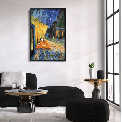 Vincent Van Gogh's Cafe Terrace at Night Canvas Art - Famous Painting Decor