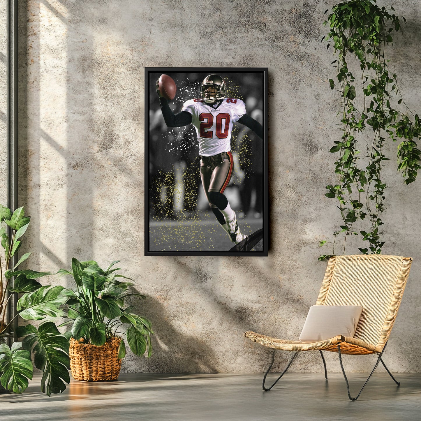 Barber’s Pick-6 Tampa Bay Buccaneers Canvas Wall Art Decor - NFL Game Moment