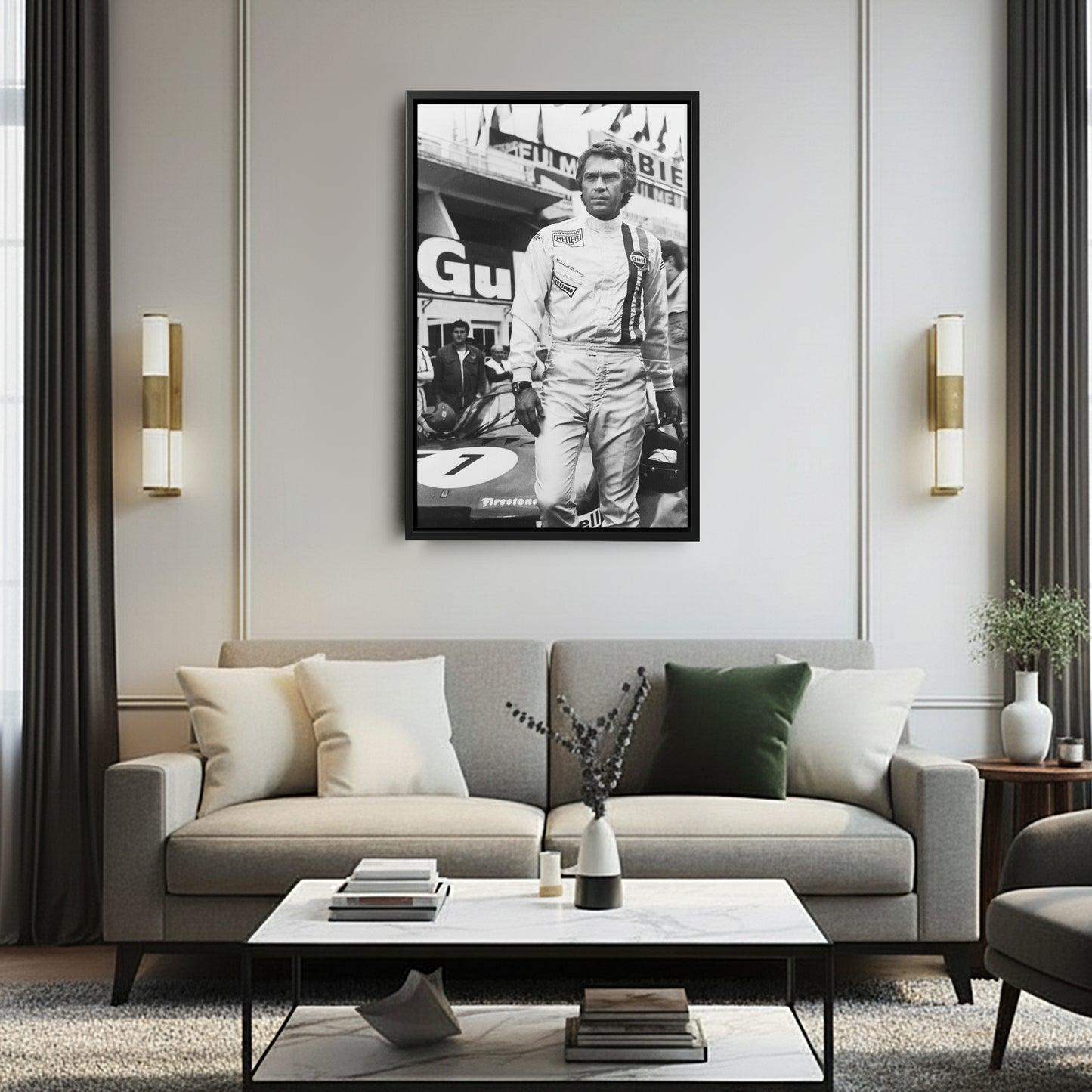 Steve McQueen Le Mans 1971 Poster – Iconic Canvas Wall Art Decor