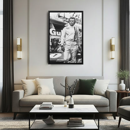 Steve McQueen Le Mans 1971 Poster – Iconic Canvas Wall Art Decor