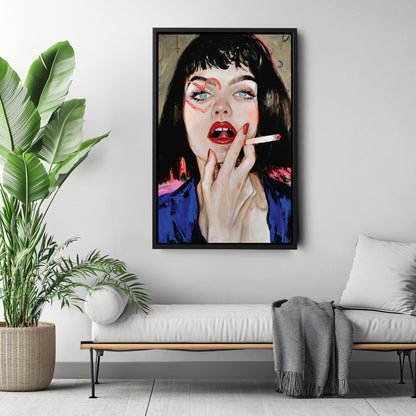 Fantasy Woman - Acrylic & Oil Painting Canvas Wall Art Decor