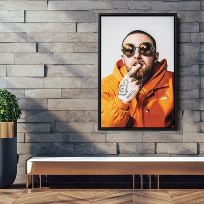 Mac Miller Poster Rapper Canvas Art – A Portrait of Greatness
