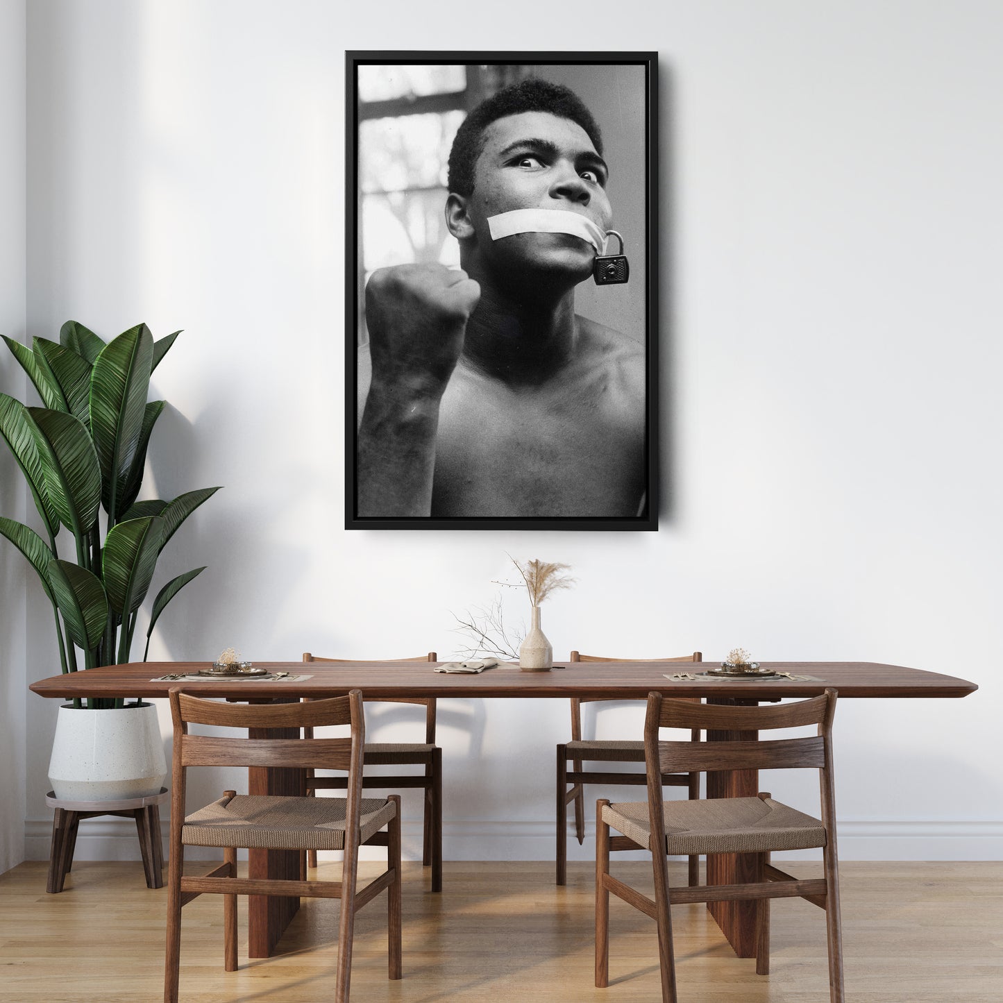 Muhammad Ali Boxing Silent Canvas Art – Legendary Fighter Decor