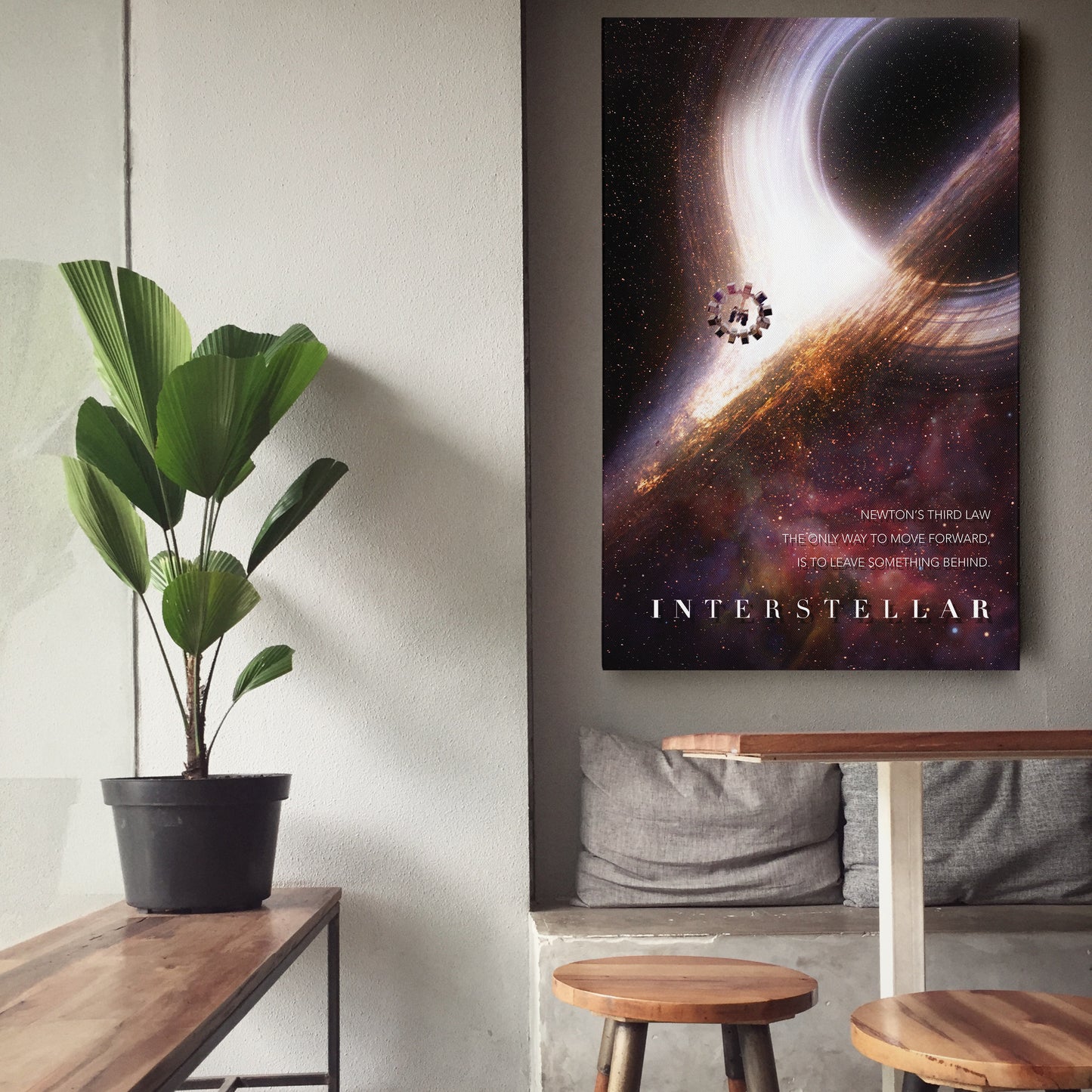 Interstellar Movie Poster Canvas Wall Art Decor - Cosmic Sci-Fi Art