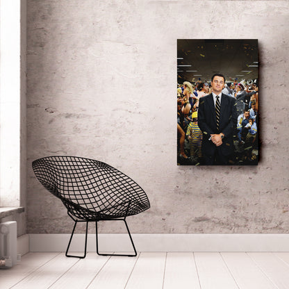 The Wolf of Wall Street - Leonardo DiCaprio After Speech Canvas Wall Art Decor