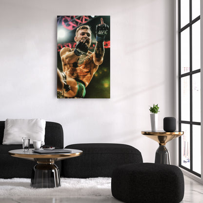 Conor McGregor Middle Finger Canvas Wall Art Decor - Bold UFC Art
