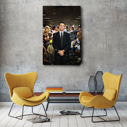 The Wolf of Wall Street - Leonardo DiCaprio After Speech Canvas Wall Art Decor