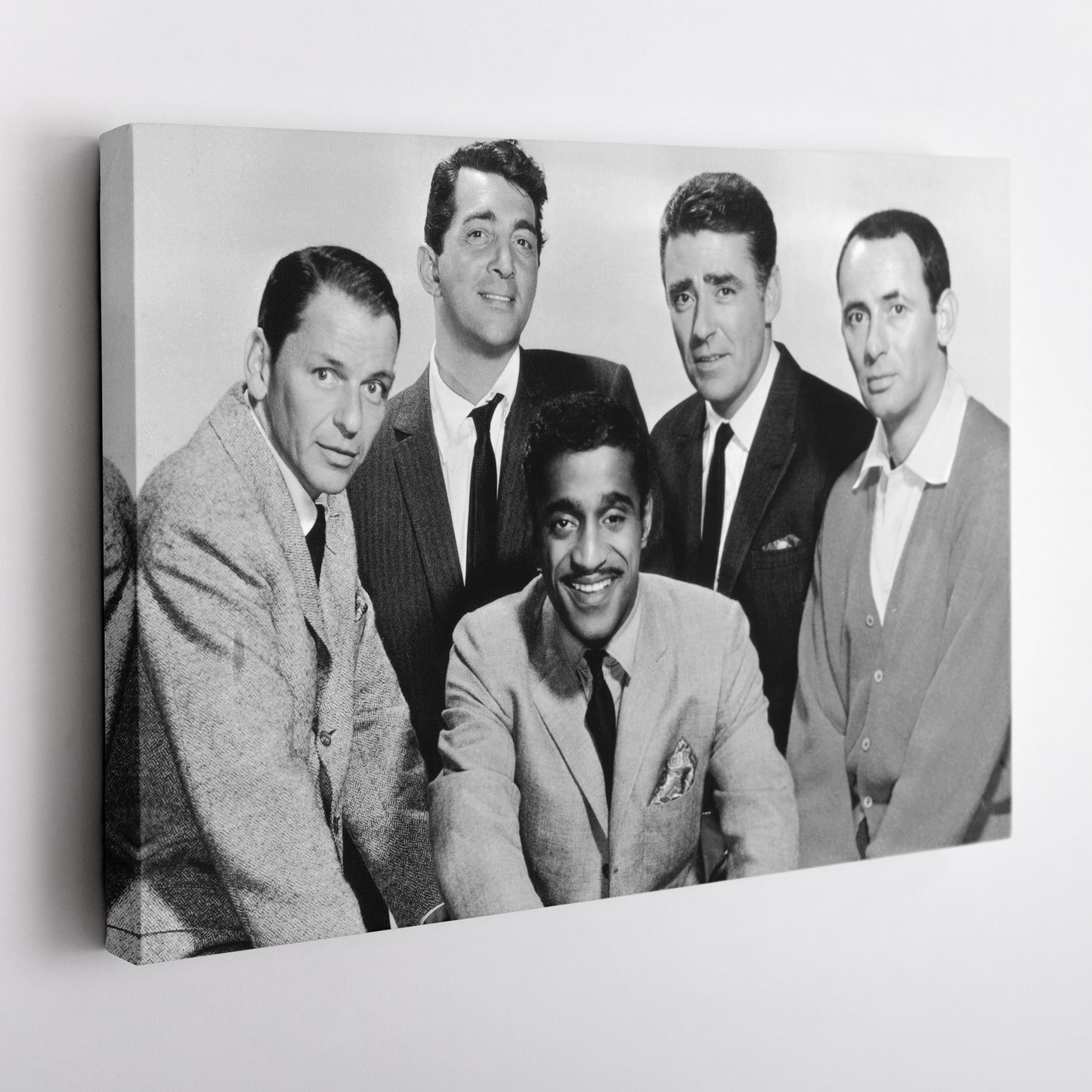 Rat Pack Black and White Canvas Art – Hollywood Legends Decor